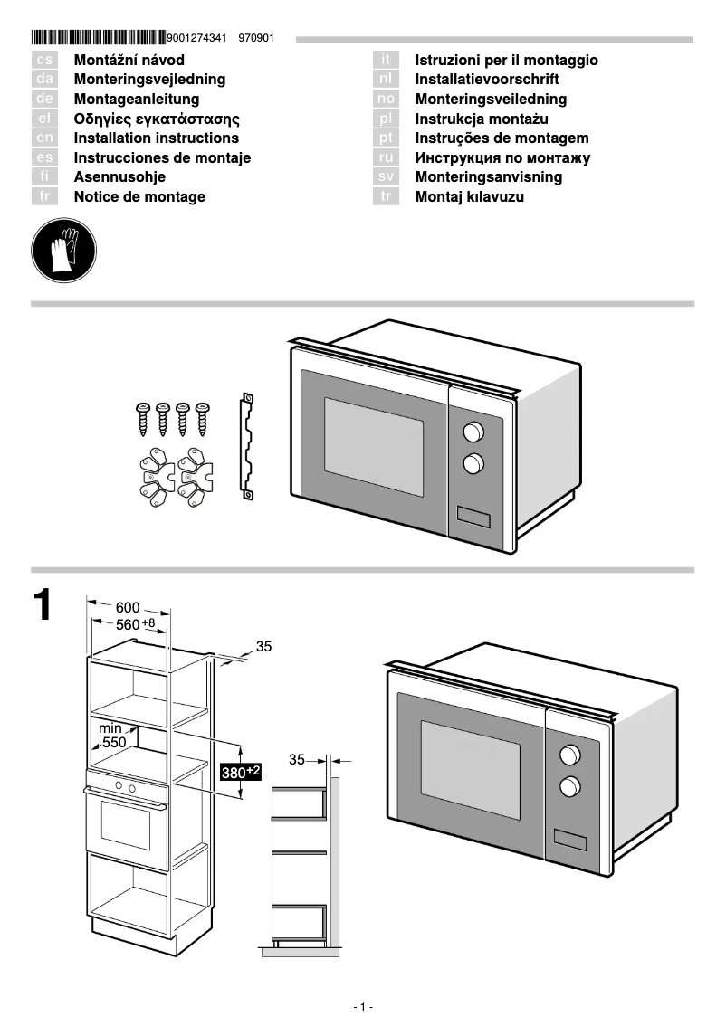 Page 1 de la notice Manuel utilisateur Siemens iQ300 BE550LMR0