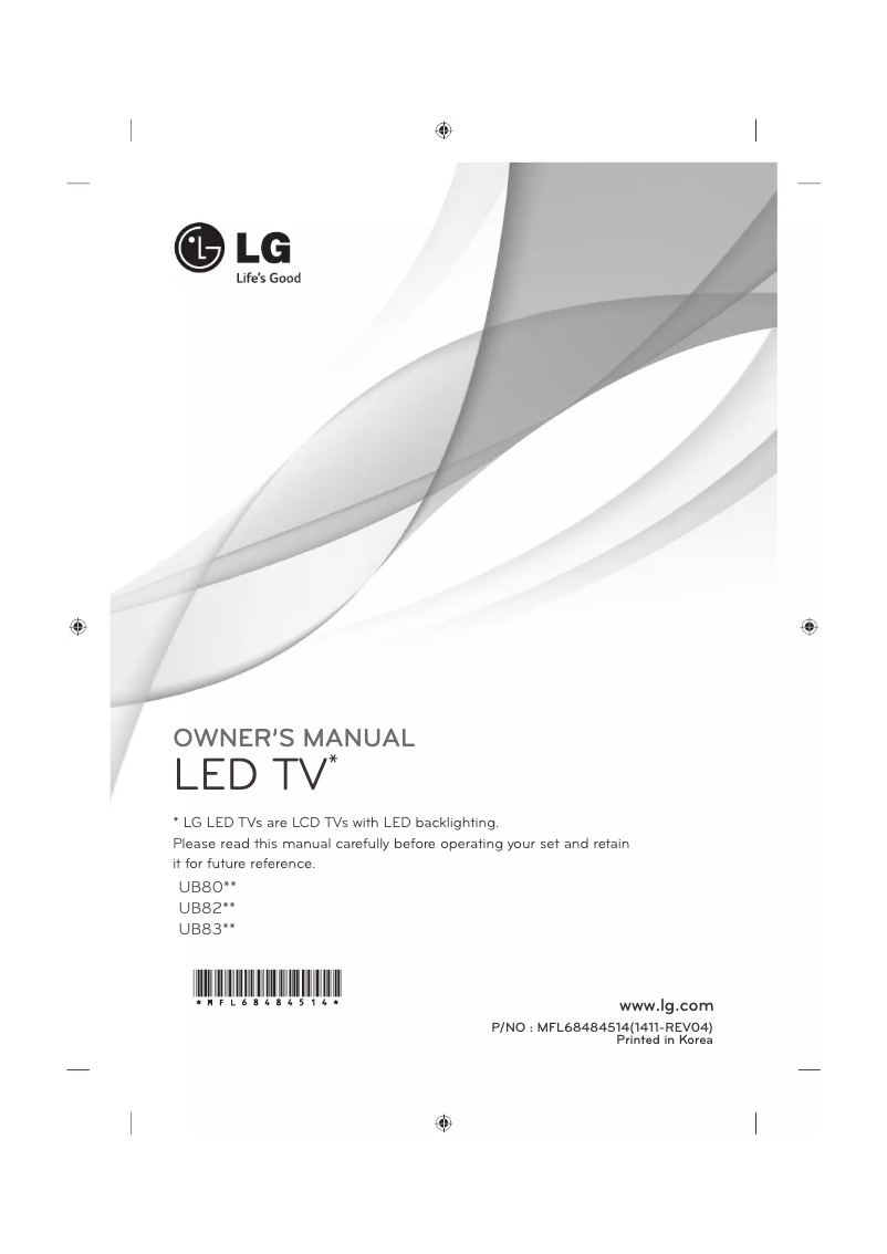 Página 1 del manual Manual de usuario LG UF6959