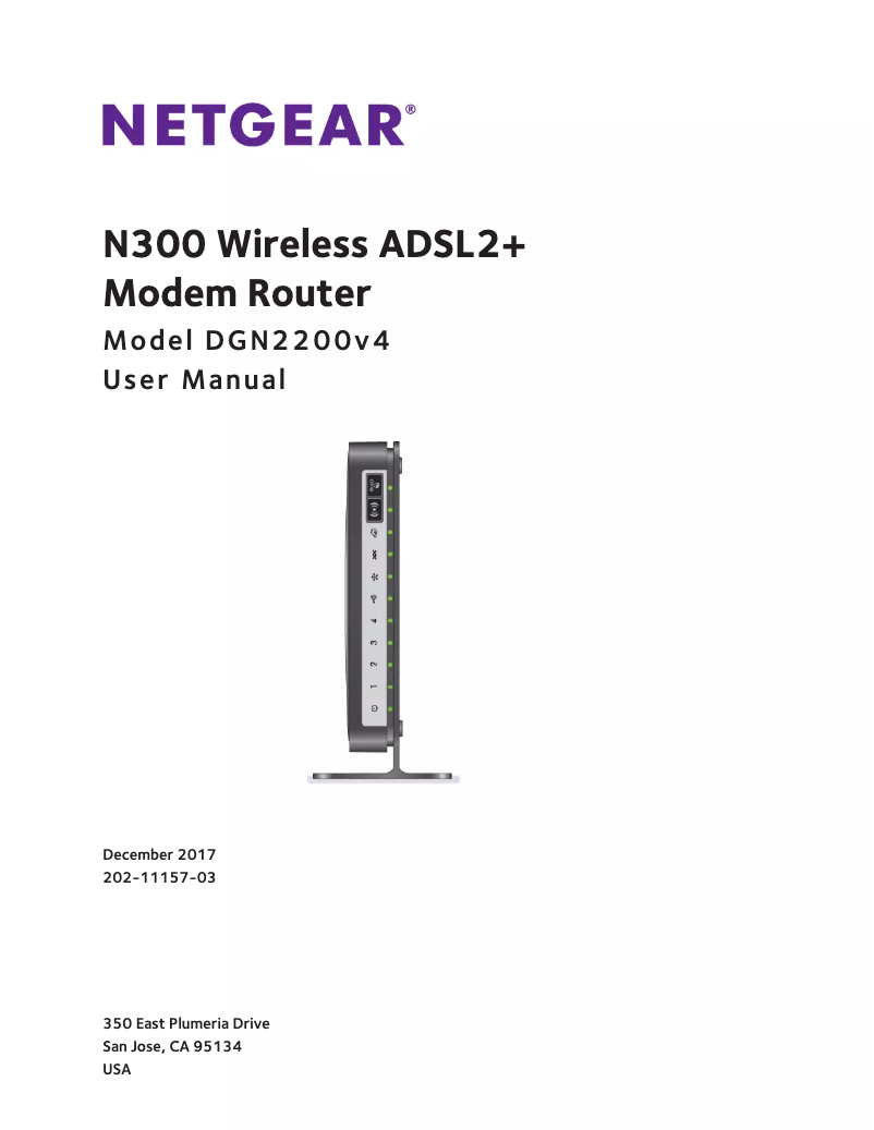 Page 1 de la notice Manuel utilisateur Netgear DGN2200v4