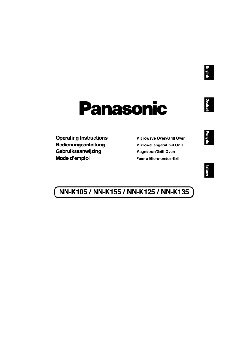 Página 1 del manual Manual de usuario Panasonic NN-N135