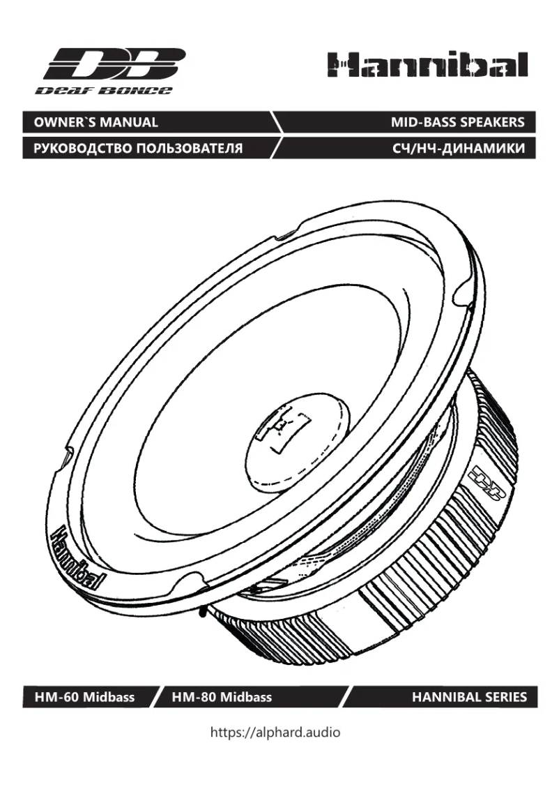 Page n°1 - Manuel utilisateur Deaf Bonce Hannibal HM-80 Midbass