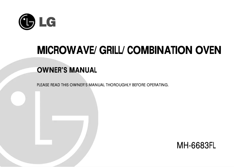 Página 1 del manual Manual de usuario LG MH-6683FL