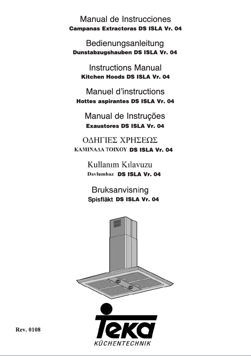 Page n°1 - Manuel utilisateur Teka DS Isla