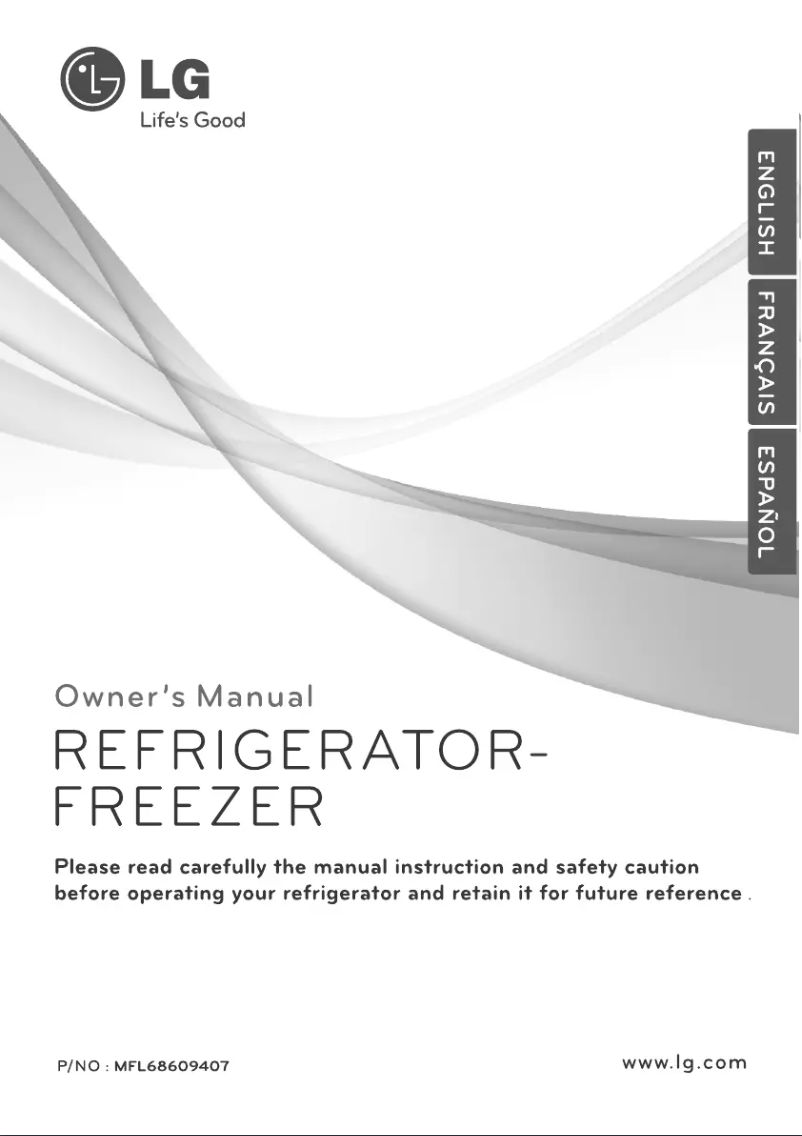 Page 1 de la notice Manuel utilisateur LG GRD7018WH