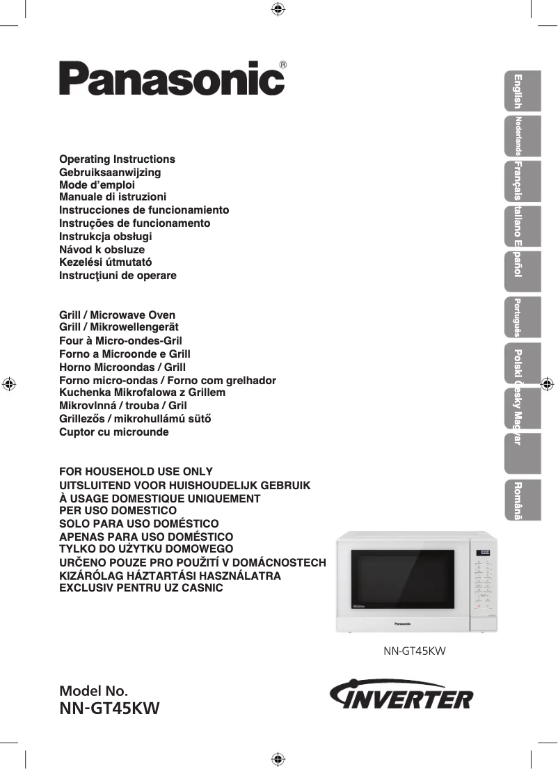 Page 1 de la notice Manuel utilisateur Panasonic Inverter NN-GT45KW