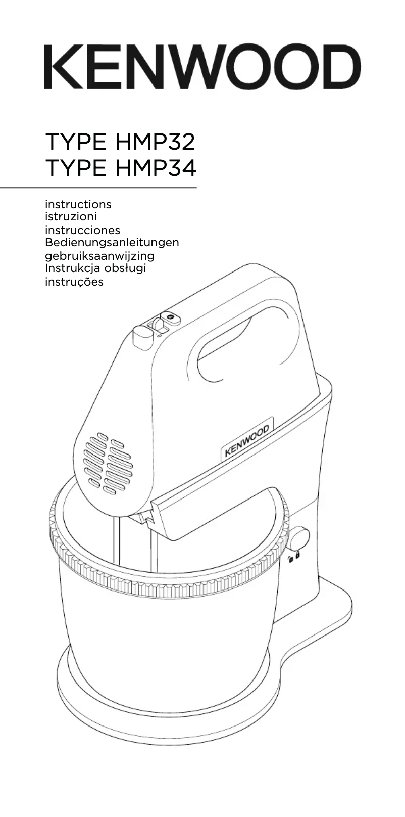 Page 1 de la notice Manuel utilisateur Kenwood kMix HMP34