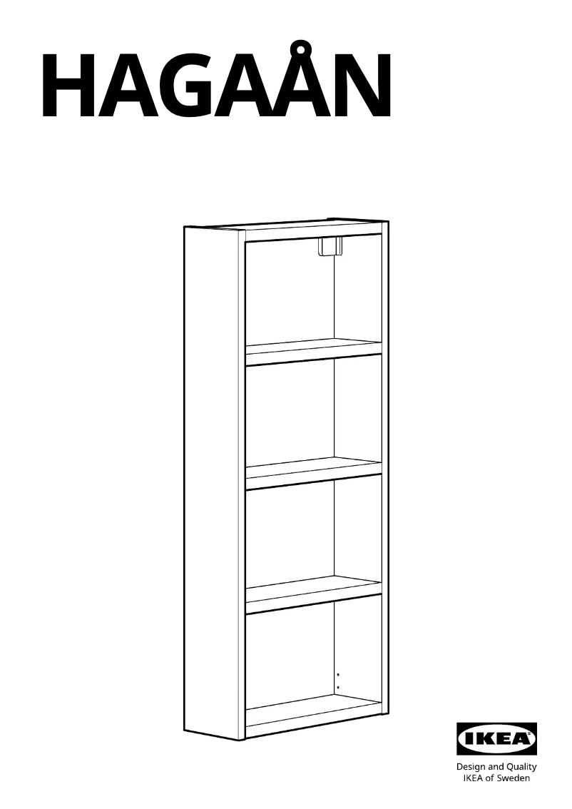 Page 1 de la notice Manuel utilisateur Ikea HAGAÅN 305.355.24