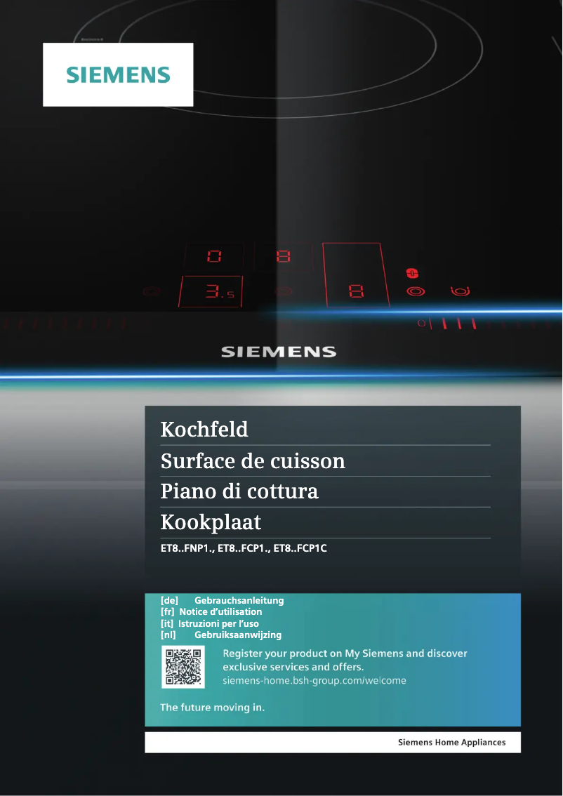 Image de la première page du manuel de l'appareil ET801FCP1D