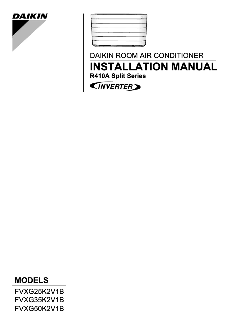 Page n°1 - Manuel utilisateur Daikin FVXG50K