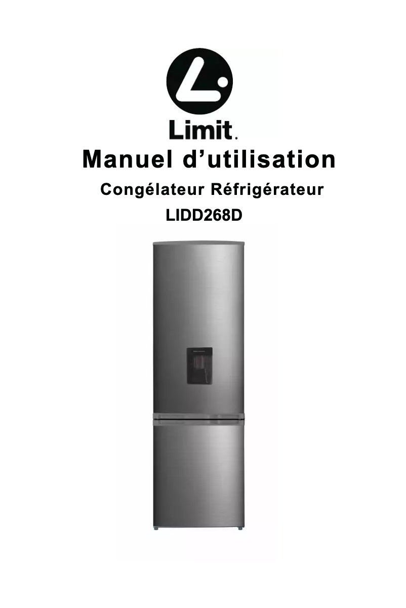 Page n°1 - Manuel utilisateur Limit LIDD268D