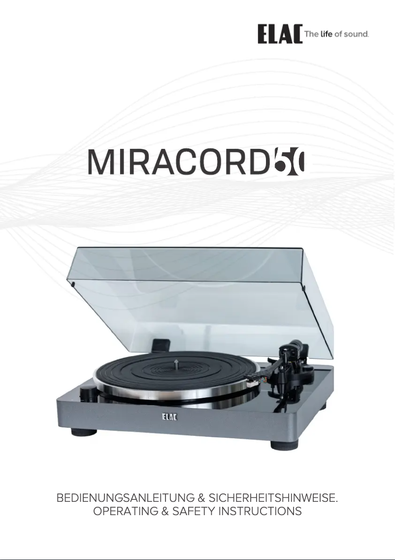 Page 1 de la notice Manuel utilisateur ELAC Miracord 50 MRC-501