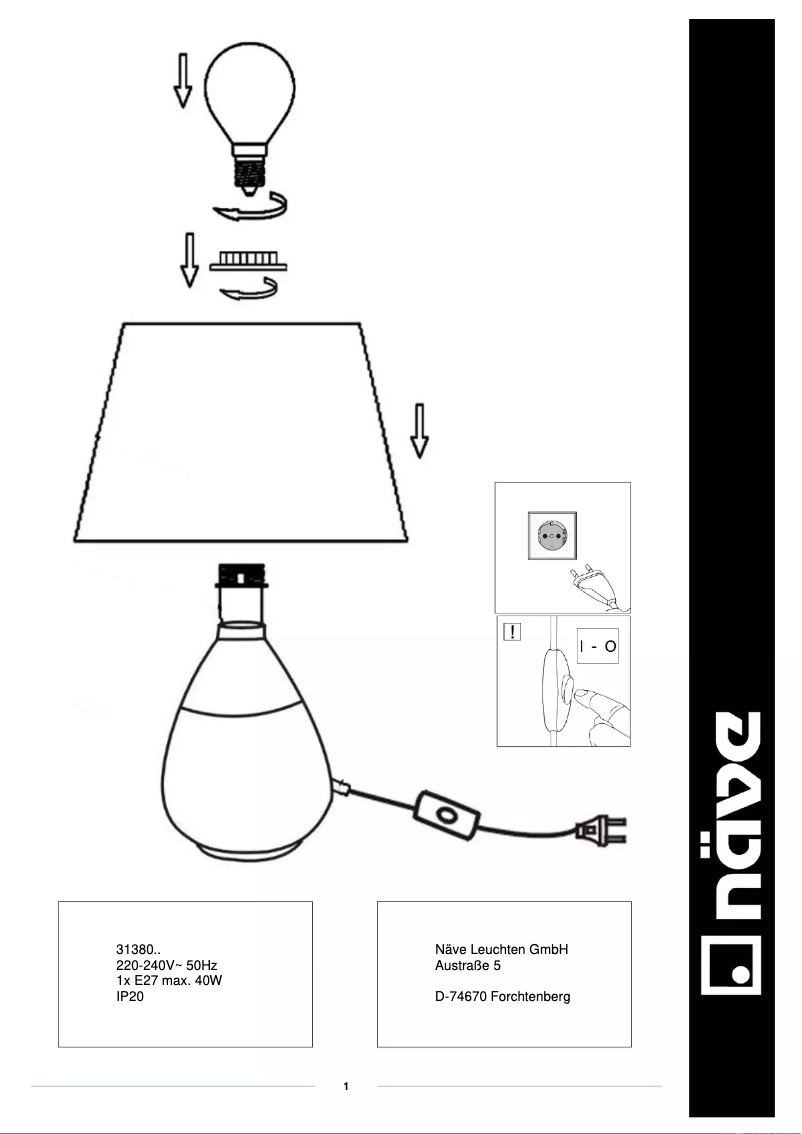 Página 1 del manual Manual de usuario Näve Grado