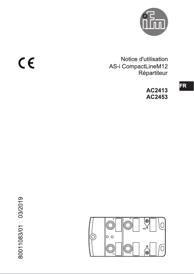 Image de la première page du manuel de l'appareil AC2413