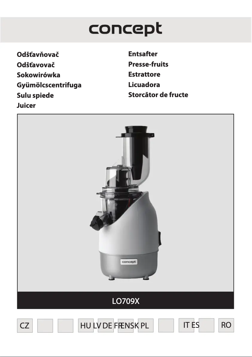 Page n°1 - Manuel utilisateur Concept LO7092