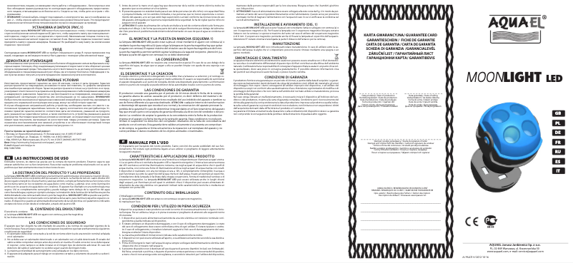 Image de la première page du manuel de l'appareil Moonlight LED