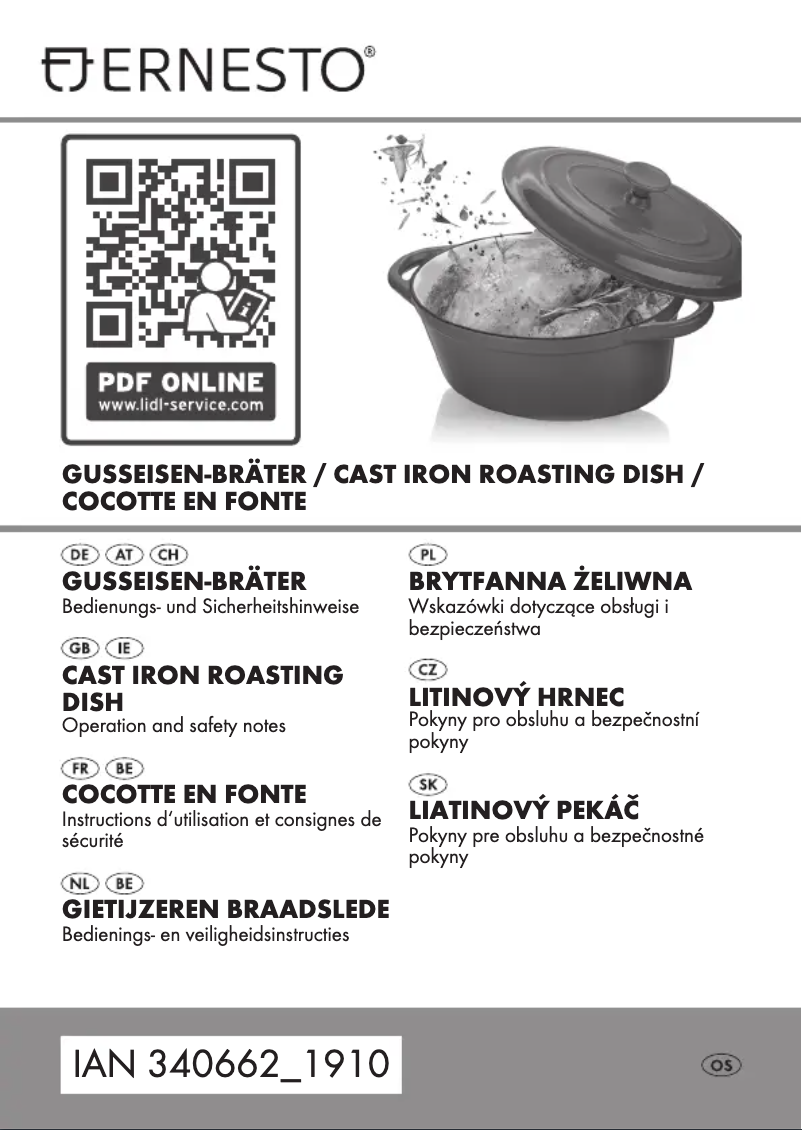 Page n°1 - Manuel utilisateur Ernesto HG05767