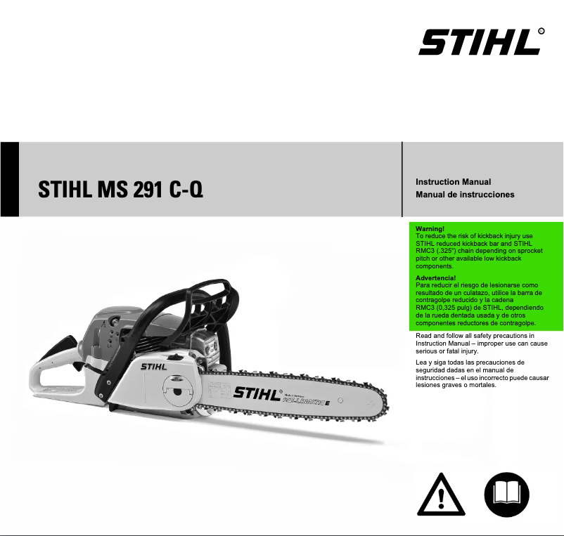 Page n°1 - Manuel utilisateur Stihl MS 291 C-Q