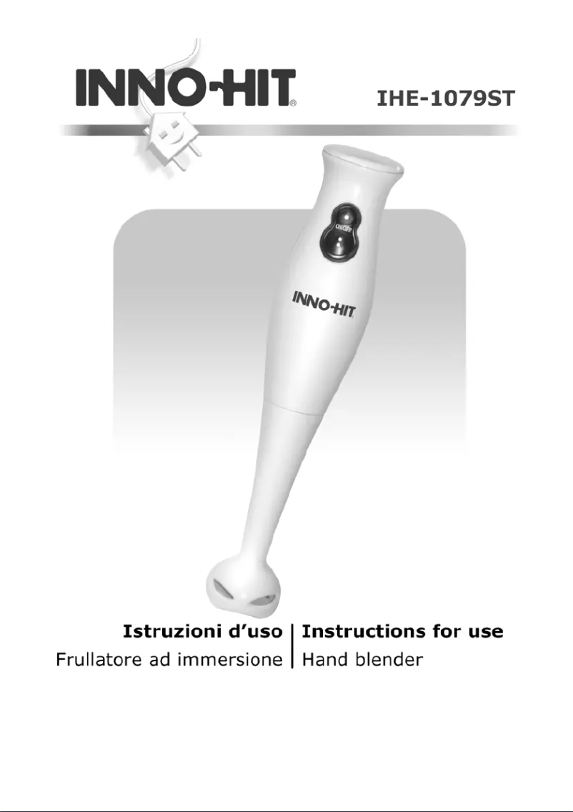 Page n°1 - Manuel utilisateur Inno-Hit IHE-1079ST