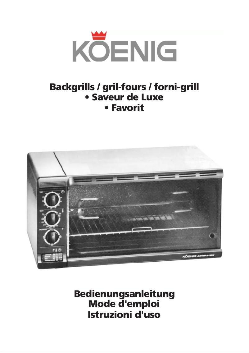 Page n°1 - Manuel utilisateur Koenig B00101