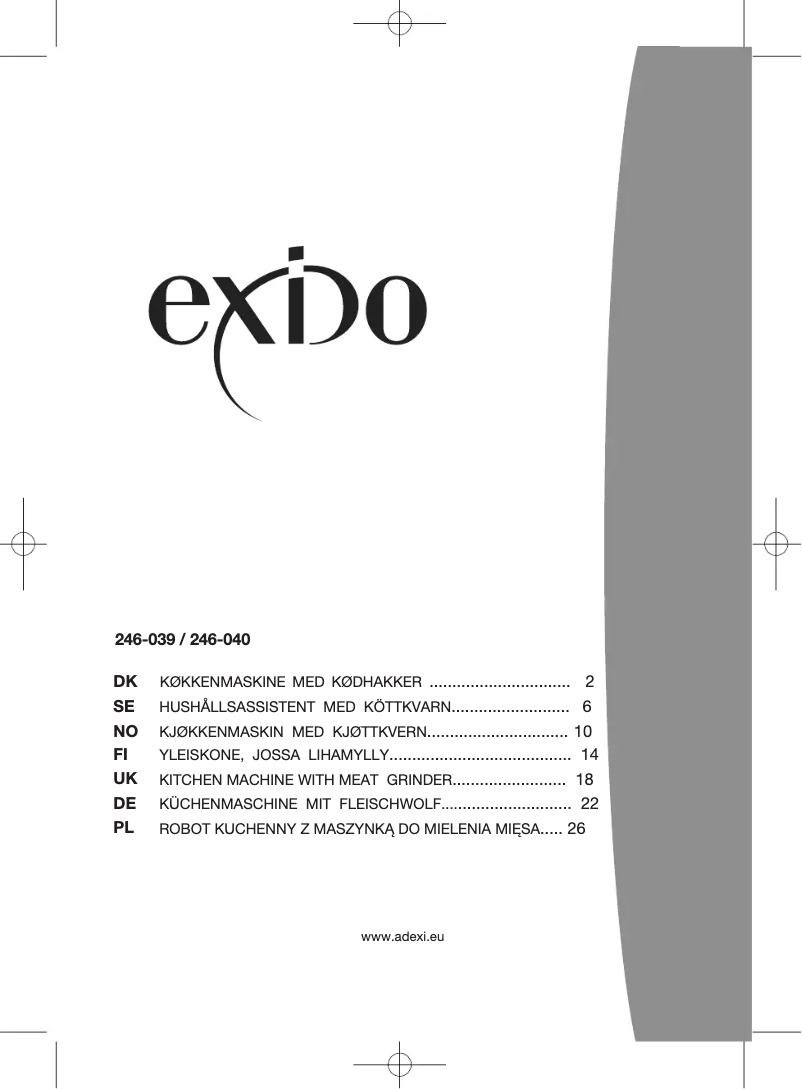 Image de la première page du manuel de l'appareil 246-040