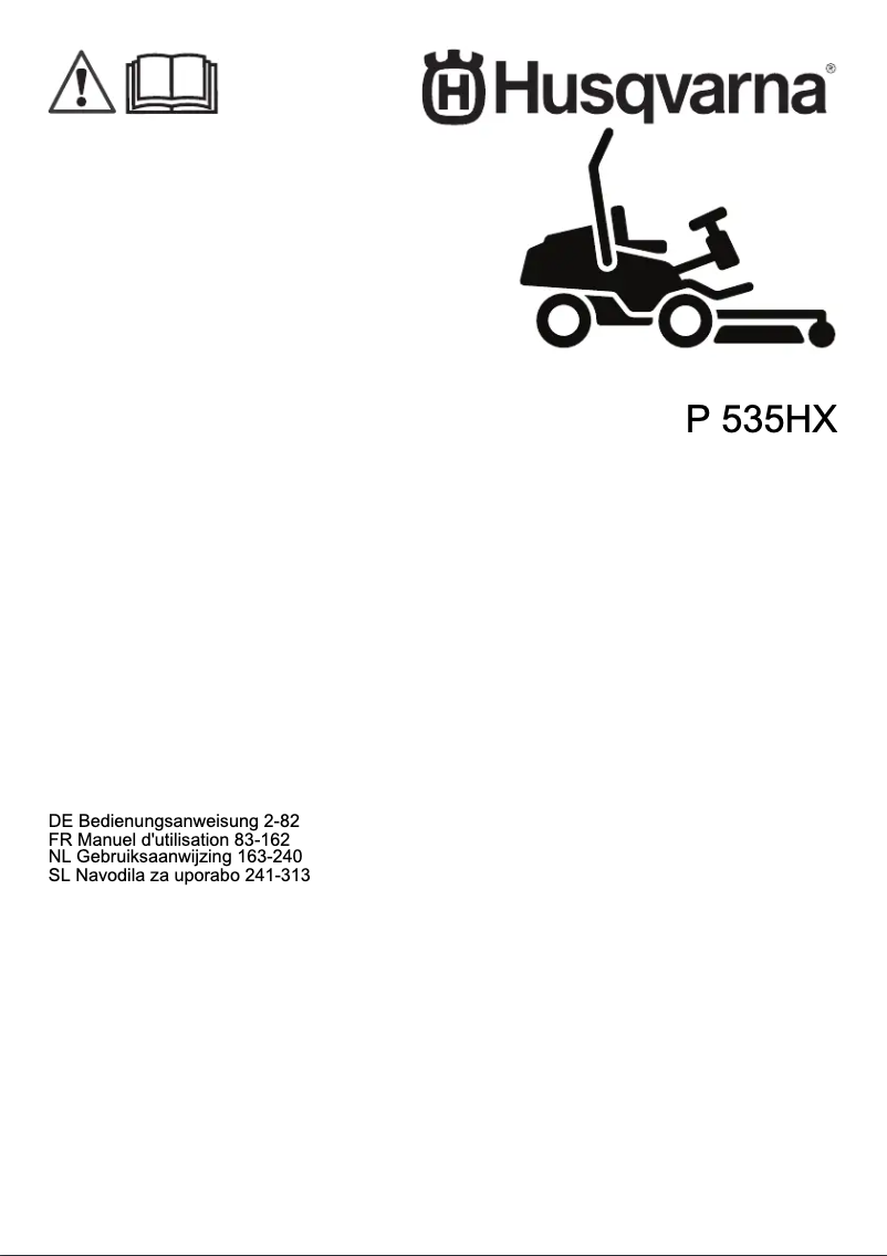 Image de la première page du manuel de l'appareil P 535HX