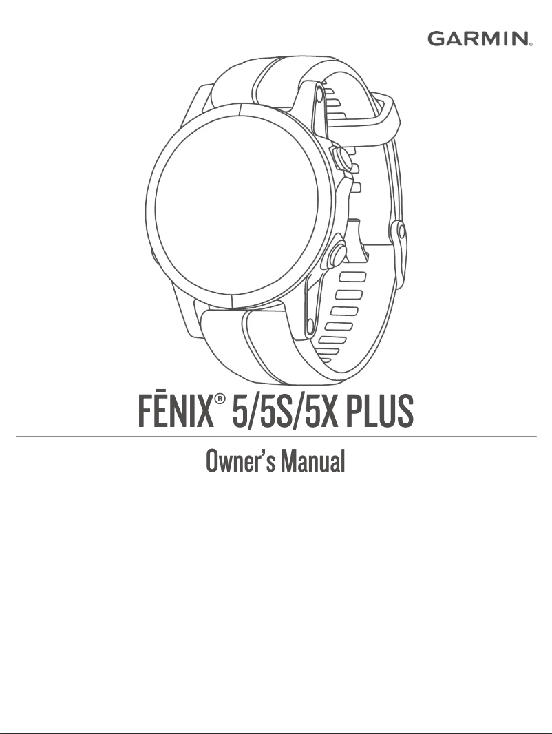 Page n°1 - Manuel utilisateur Garmin fēnix 5