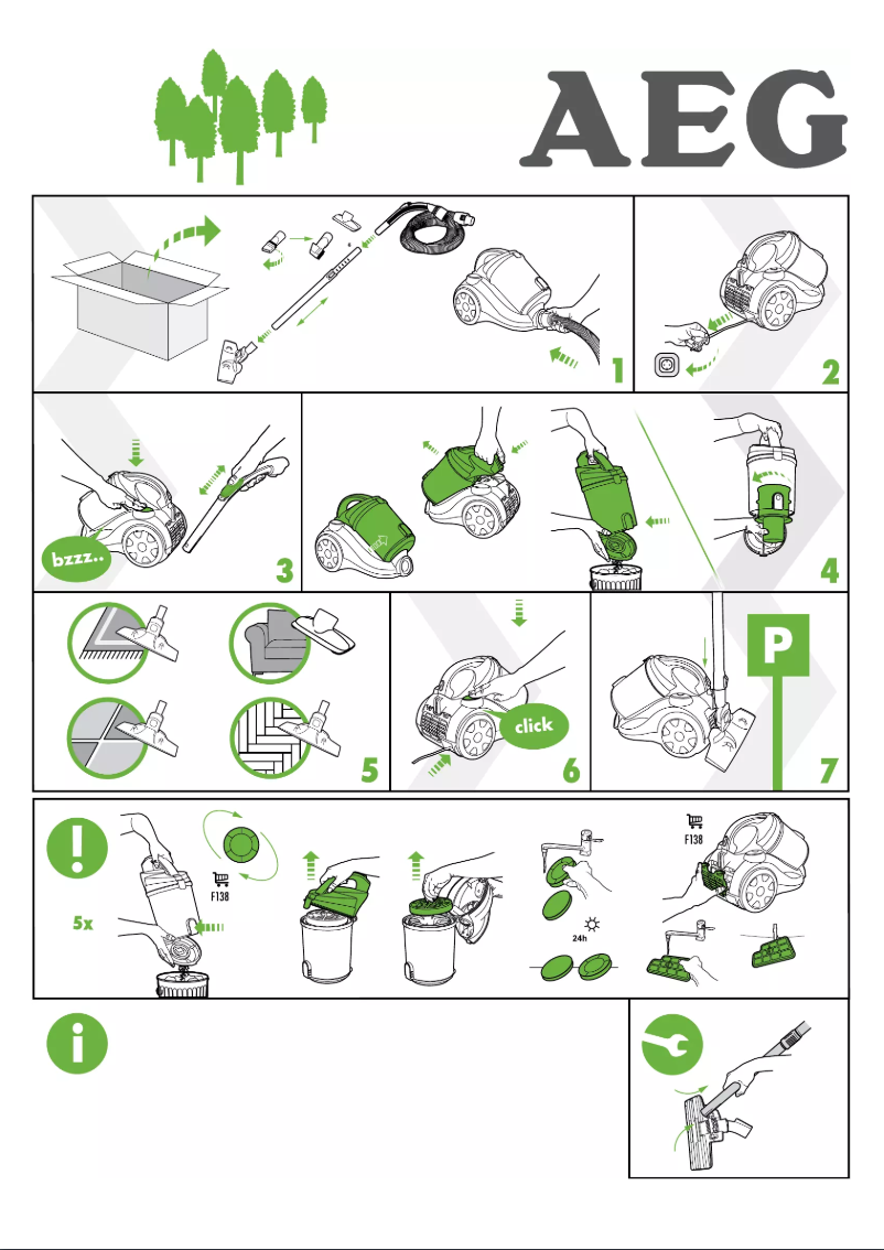 Page n°1 - Manuel utilisateur AEG ACP7810