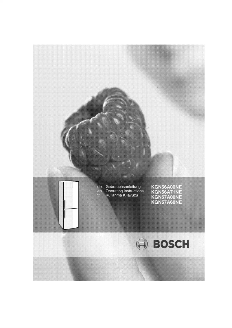 Page 1 de la notice Manuel utilisateur Bosch KGN57A60NE