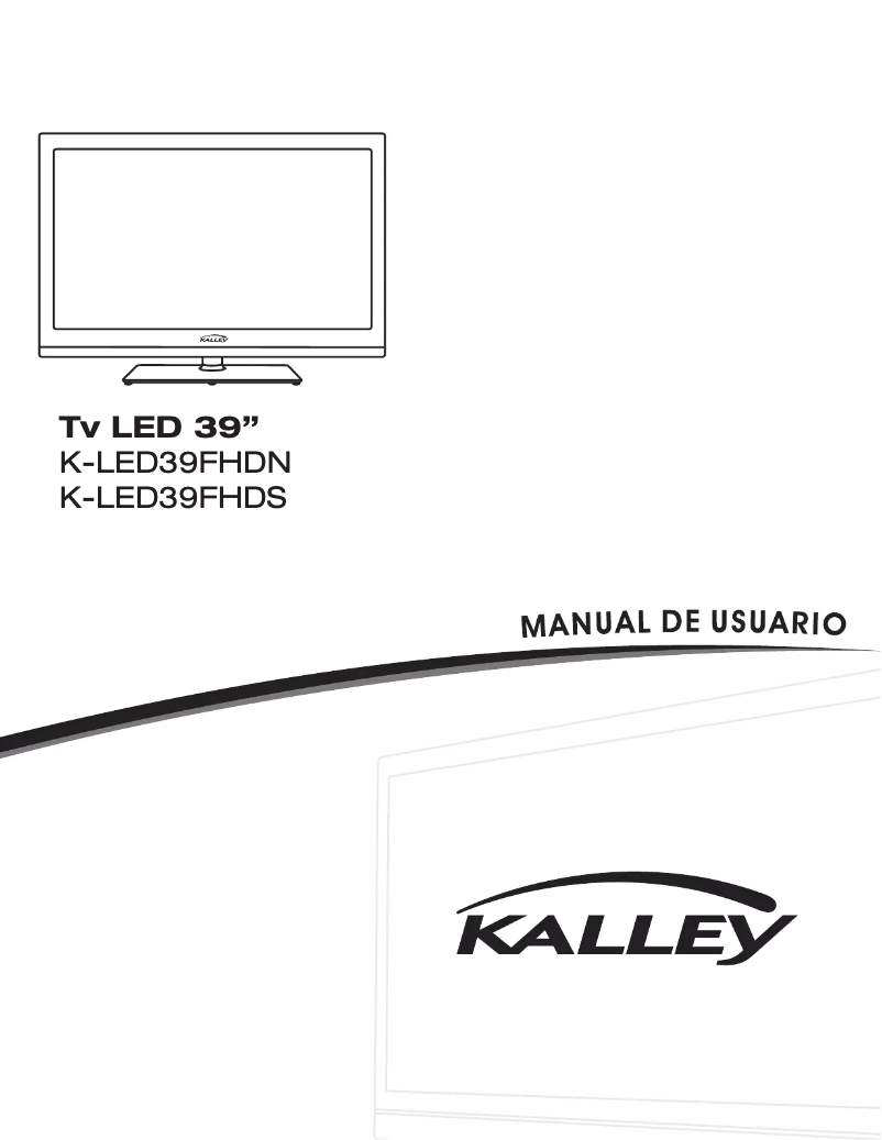 Page 1 de la notice Manuel utilisateur Kalley K-LED39FHDN
