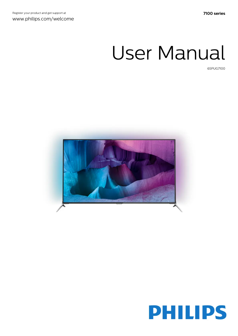 Image de la première page du manuel de l'appareil 65PUG7100