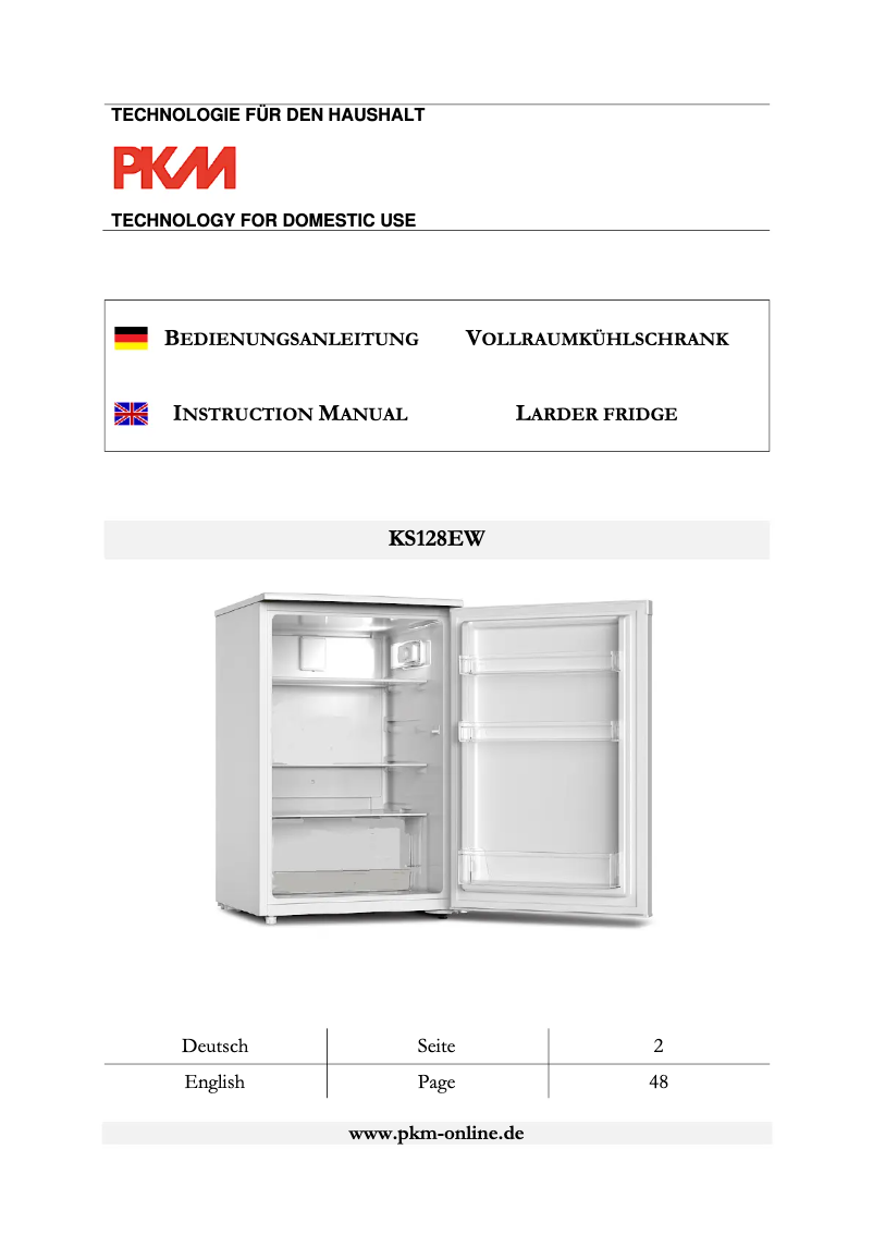 Image de la première page du manuel de l'appareil KS128EW