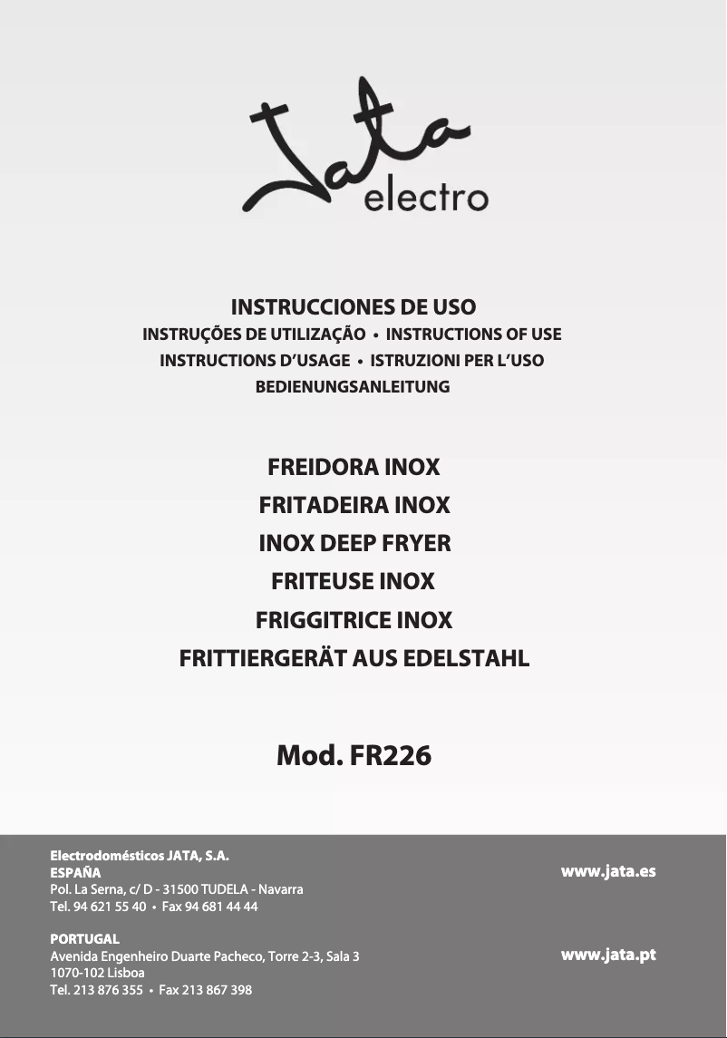 Image de la première page du manuel de l'appareil FR226