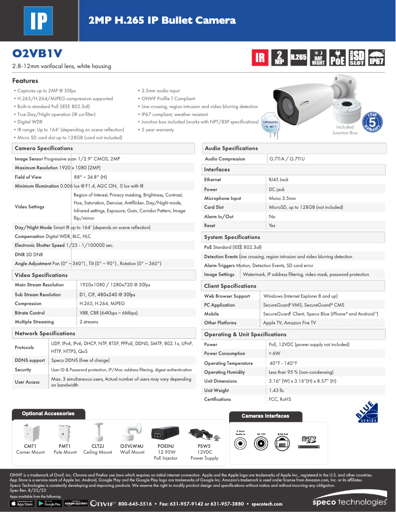 Image de la première page du manuel de l'appareil O2VB1V