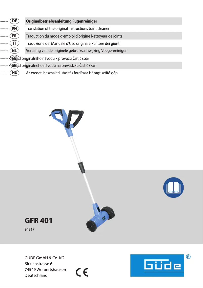 Image de la première page du manuel de l'appareil GRF 401