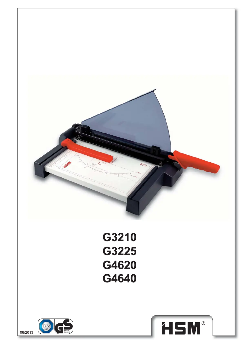 Page 1 de la notice Manuel utilisateur HSM G4640