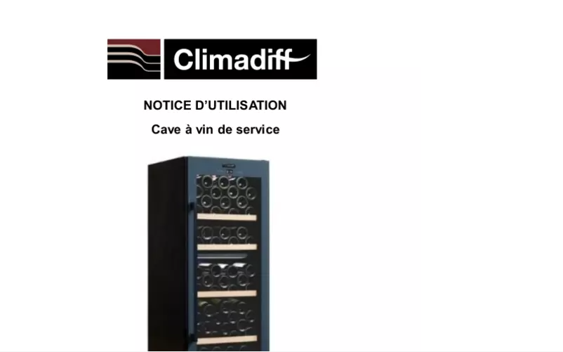 Page n°1 - Manuel utilisateur Climadiff CLS56MT