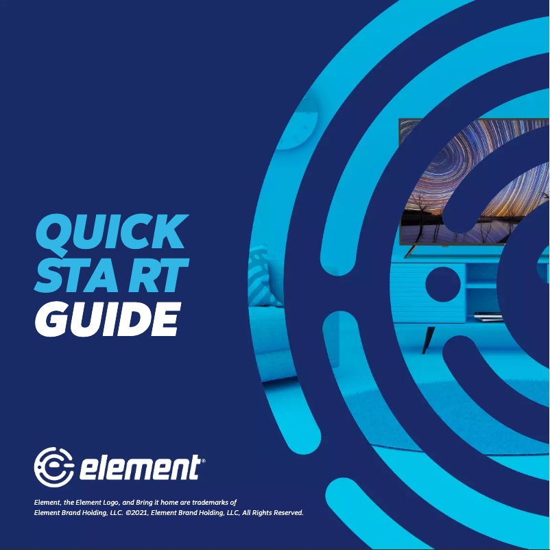 Page 1 de la notice Guide de démarrage rapide Element E1AA19N