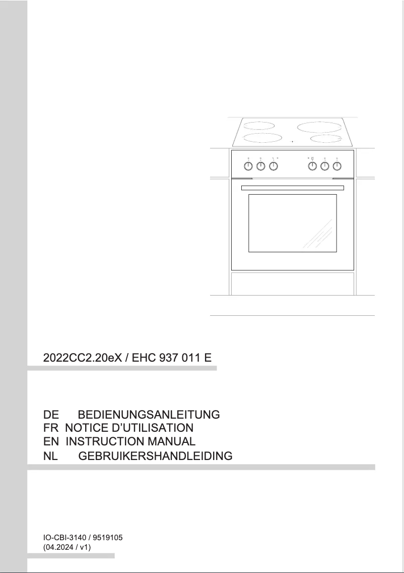 Página 1 del manual Manual de usuario Amica EHC 937 011 E