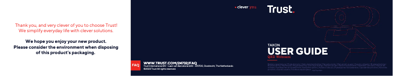 Page n°1 - Manuel utilisateur Trust Taxon 24732