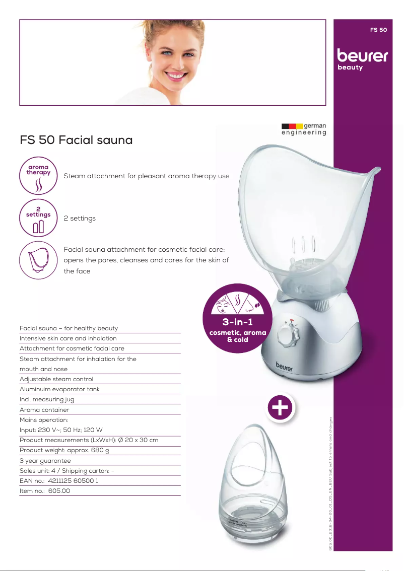Image de la première page du manuel de l'appareil FS 50