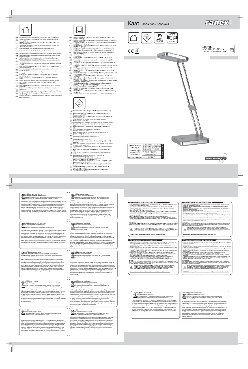 Page 1 de la notice Manuel utilisateur Smartwares 10.011.47