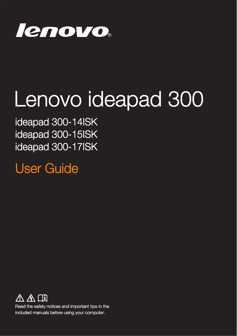 Imagen de la primera página del manual del dispositivo IdeaPad 300