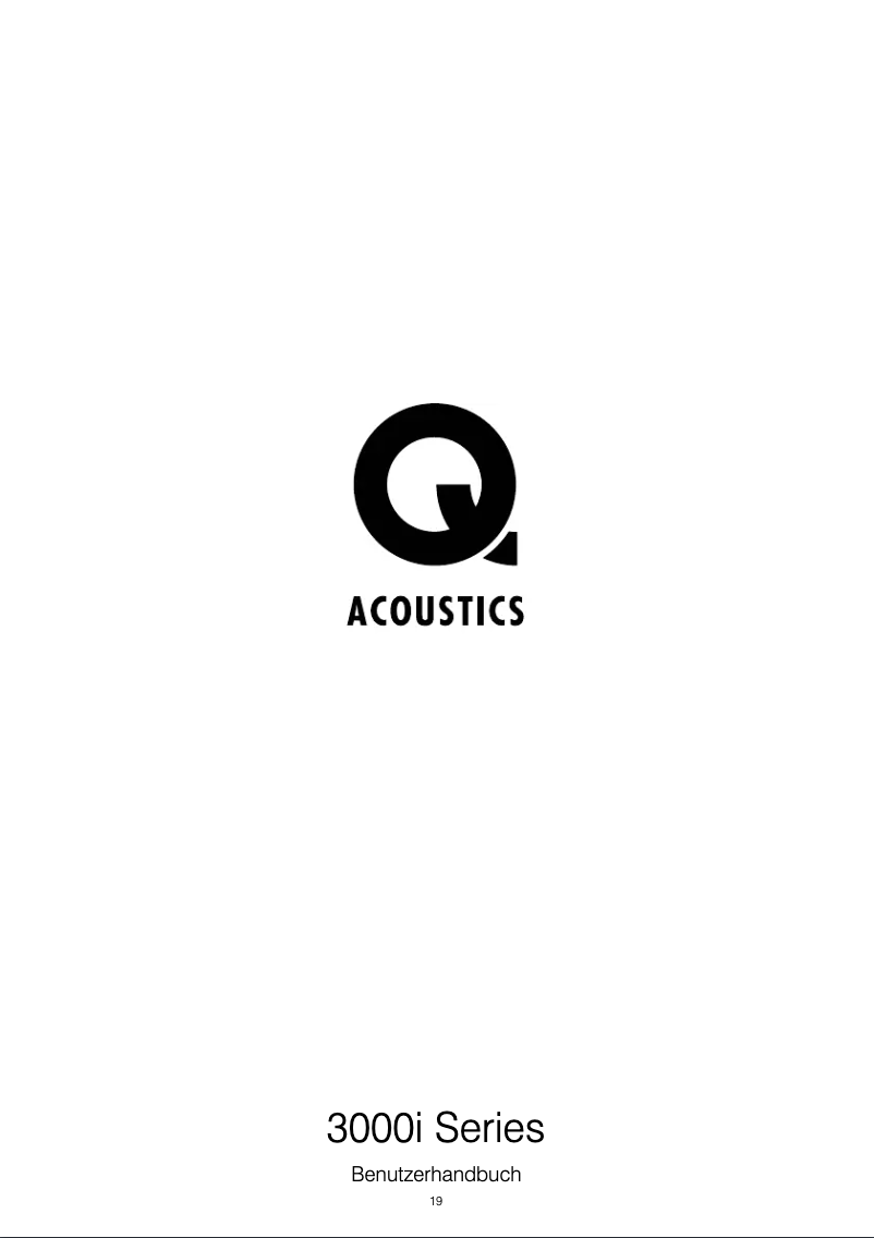 Page 1 de la notice Manuel utilisateur Q Acoustics 3020i