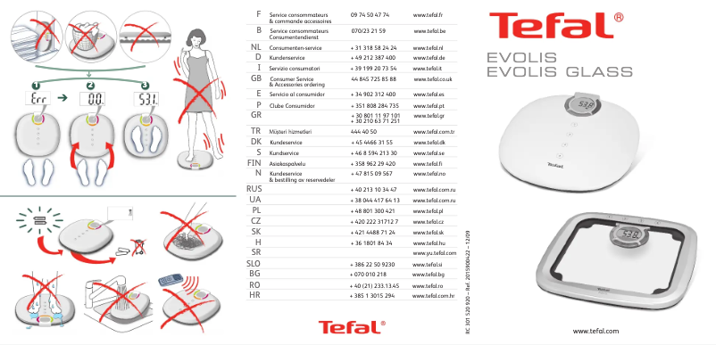 Page 1 de la notice Manuel utilisateur Tefal Evolis PP4000B1