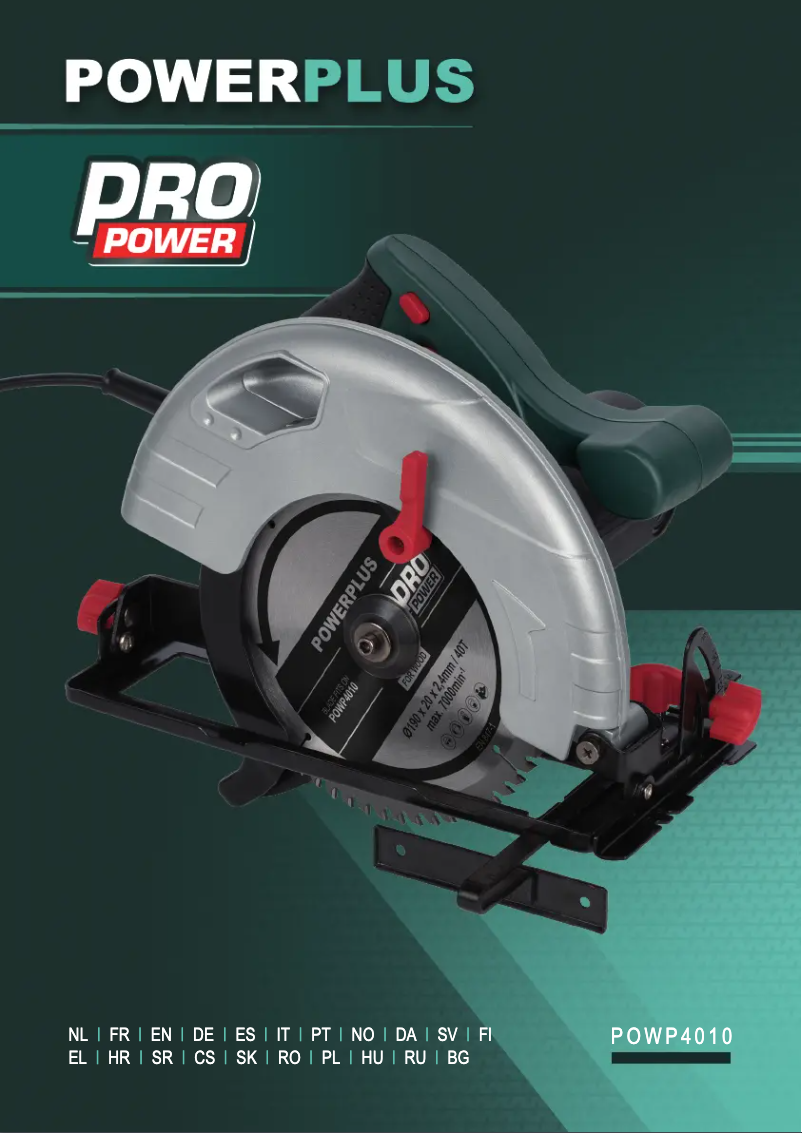 Page n°1 - Manuel utilisateur PowerPlus POWP4010