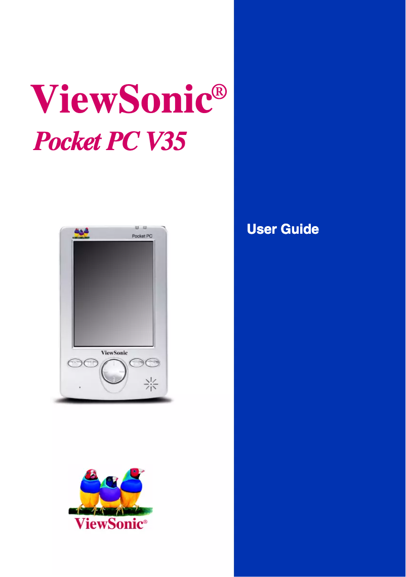 Page n°1 - Manuel utilisateur Viewsonic V35