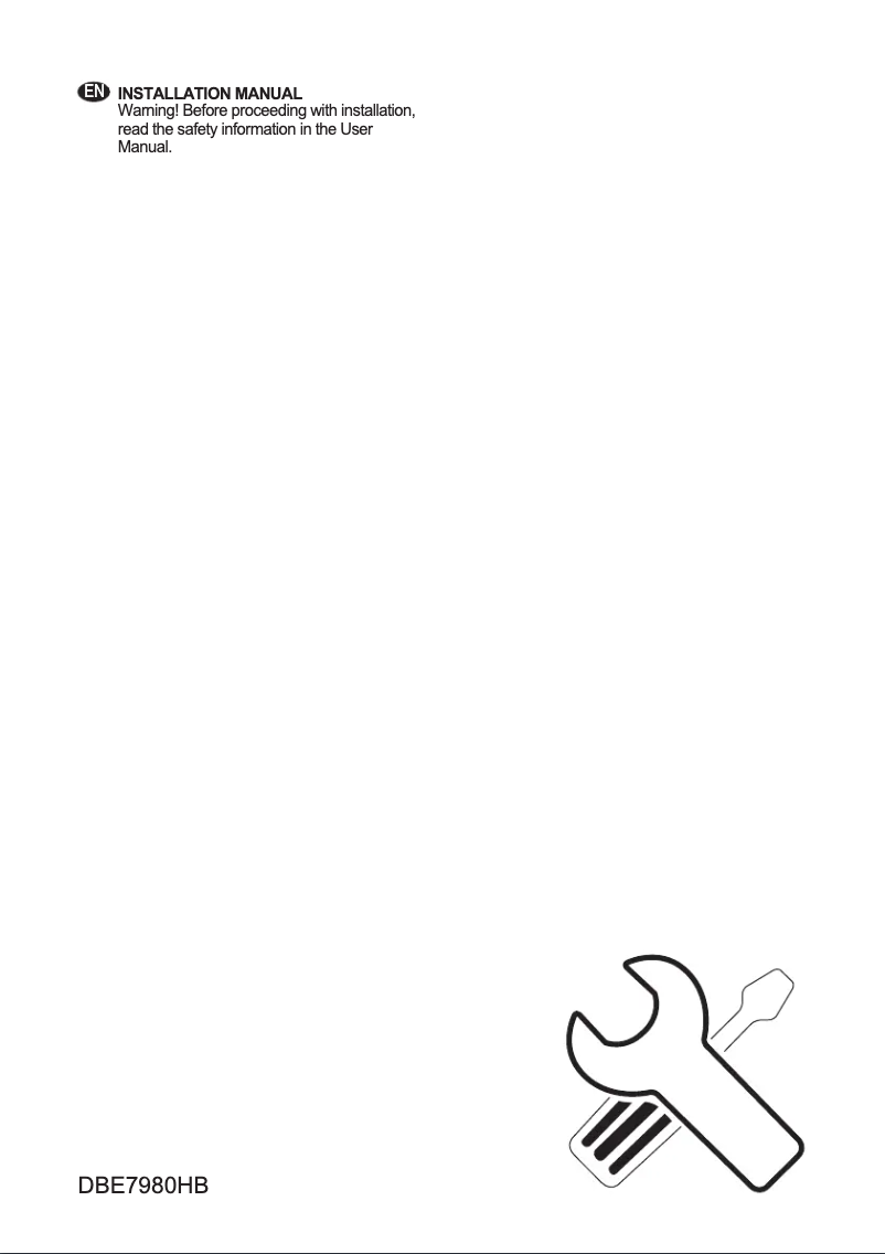 Page 1 de la notice Guide d'installation AEG DBE7980HB