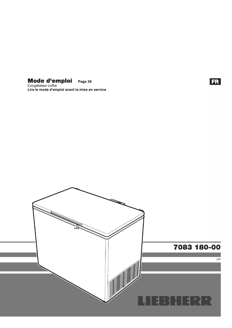 Page n°1 - Manuel utilisateur Liebherr LGT 3725 MediLine