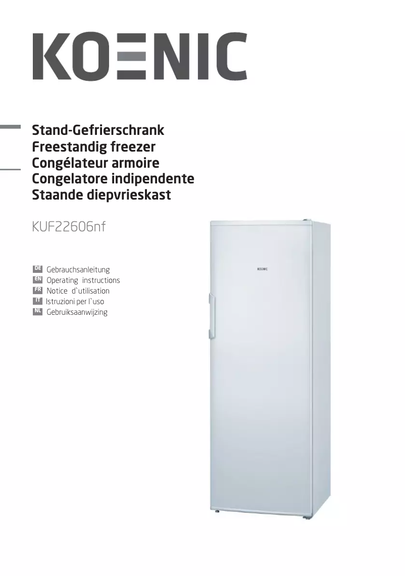 Página 1 del manual Manual de usuario Koenic KUF 22606nf