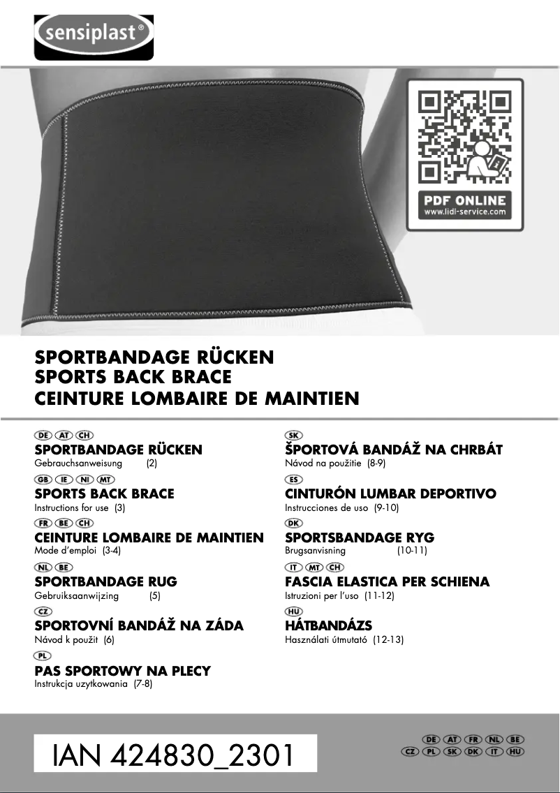 Image de la première page du manuel de l'appareil IAN 424830